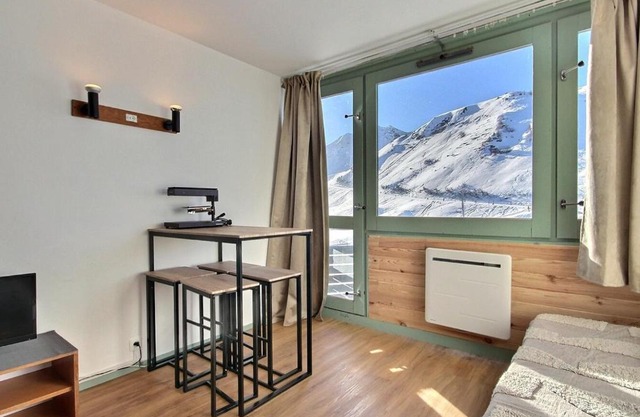Studio cosy face aux pistes avec balcon à Aime 2000 - FR-1-455-226