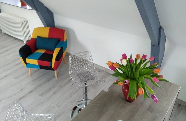 Estudio equipado en el centro de Lannion, cerca de todas las comodidades y playas.