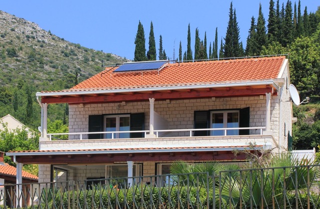 Apartamento-estudio con balcón y vista al mar Trsteno, Dubrovnik (AS-9107-d)