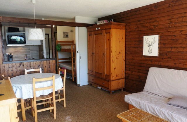 Studio for 4 near slopes with balcony, TV, dishwasher - Orcières Merlette