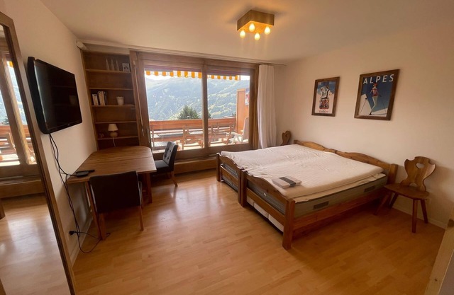 Studio in Verbier with view and terrasse