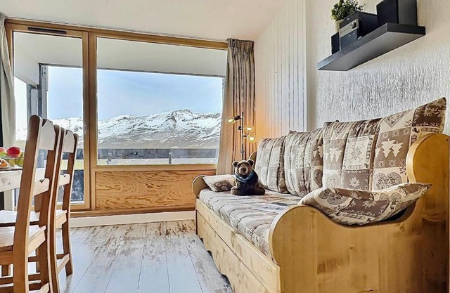 Studio rénové pour 4 à Tignes, proche des pistes et commerces - FR-1-411-911