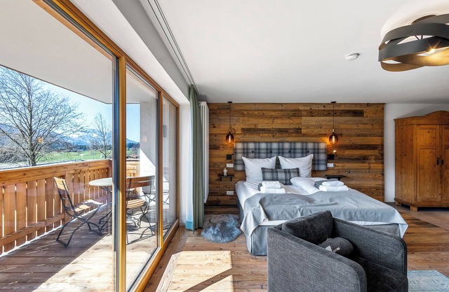 Studio Winklmoos | Pool, sauna & mountain view