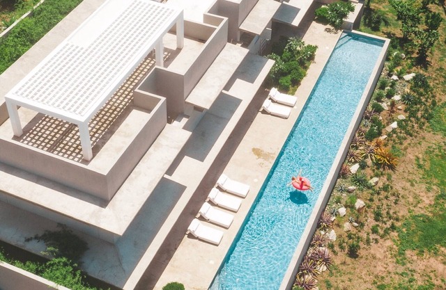 Impresionante villa de lujo ecológico en el mar Caribe con piscina de 94 pies, capacidad para 16