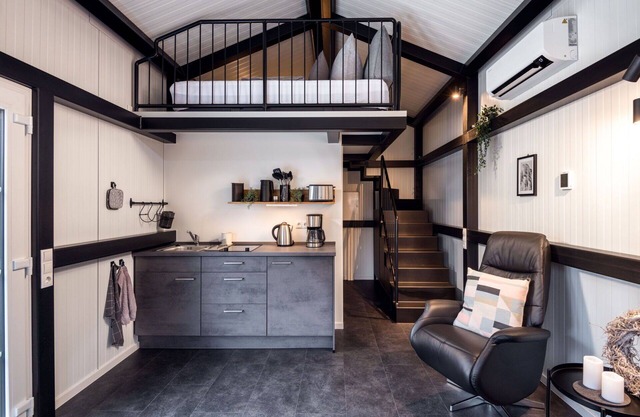 Estupenda casa de vacaciones privada para 2 personas con TV, terraza y aparcamiento