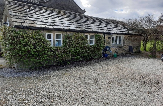 Stunning views over Wharfedale from spacious studio apartment.