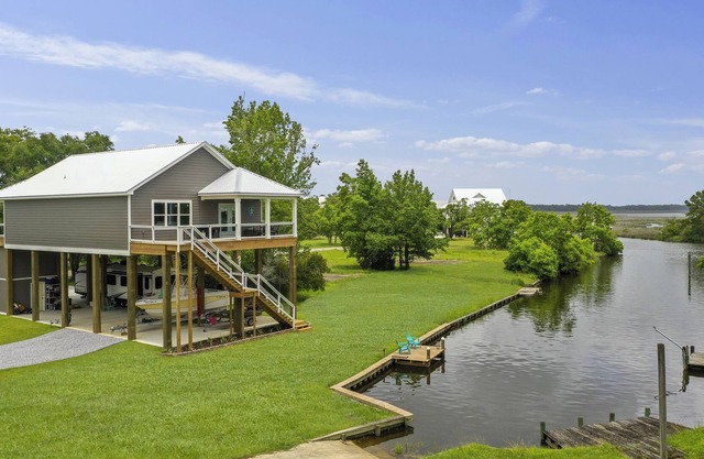 Stunning Waterfront home with private boat launch!