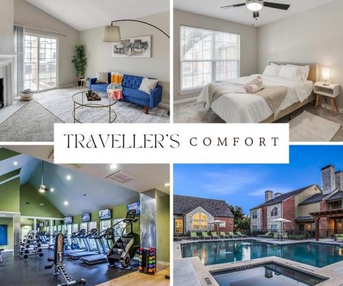 Stylish 1BD Apartment with Resort-Style Pool&Gym