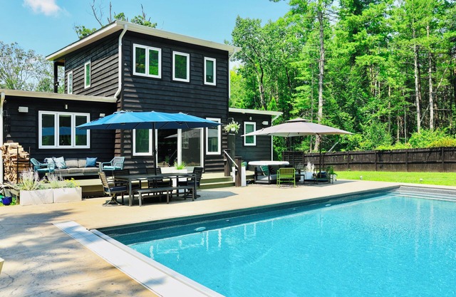 Stylish Catskills Retreat - Heated Pool, Hot Tub, Fenced Yard, Dogs OK