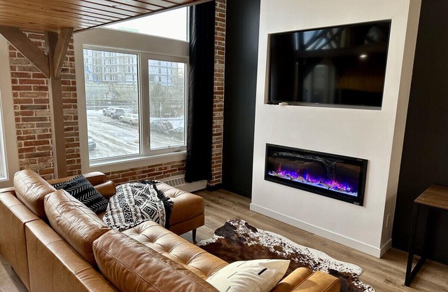 Stylish Industrial Calgary Loft