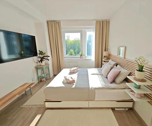 Stylish Studio Apartment, Prague Smichov, Free Parking, Gym