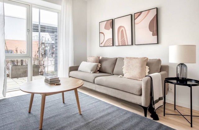 Stylish Valby 2BR w/ W/D, Office & Roof, nr Grønttorvet, by Blueground