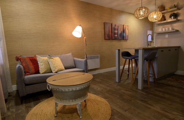 Suite with closed bedroom in the city center (Le Court-toit)
