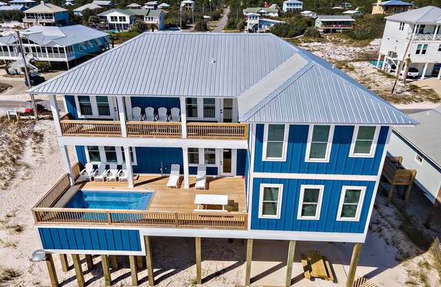 Summer at Summer Better Your Fort Morgan Beachfront Escape heated POOL by Prickett Properties