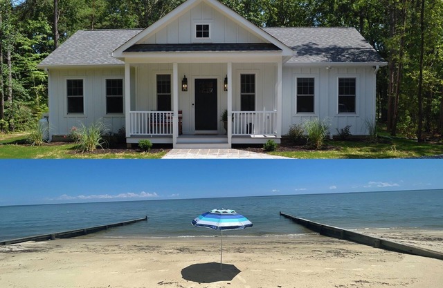 Summer Breeze waterfront NEW home with private beach and dock