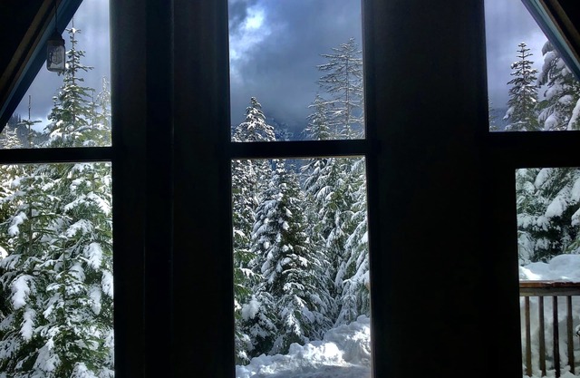 Cumbre en la cabaña Snoqualmie en forma de A en la Cumbre Centroamérica