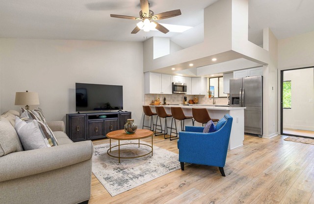 Sunny 2BR/2BA Coastal Retreat – Walk to Dining, Near Beach & Trails