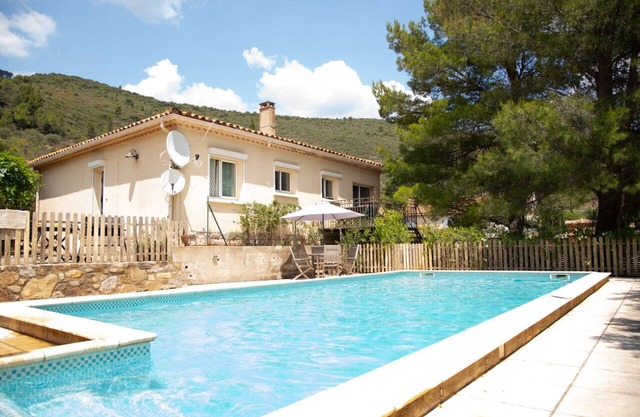 Sunny family home with private pool