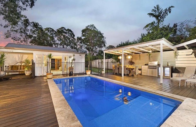 Sunset on Noosa Chalet