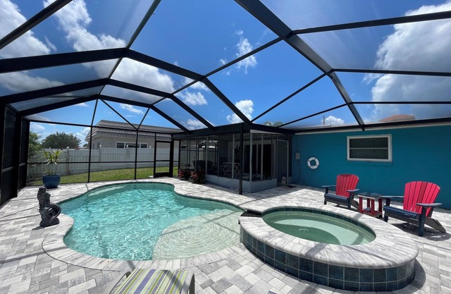 Sunset Serenity Retreat: Coastal Elegance with Poolside Bliss