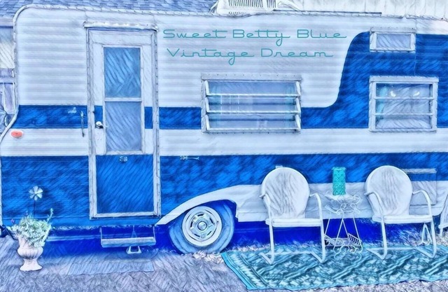 Sweet Betty Blue Vintage Chic RV