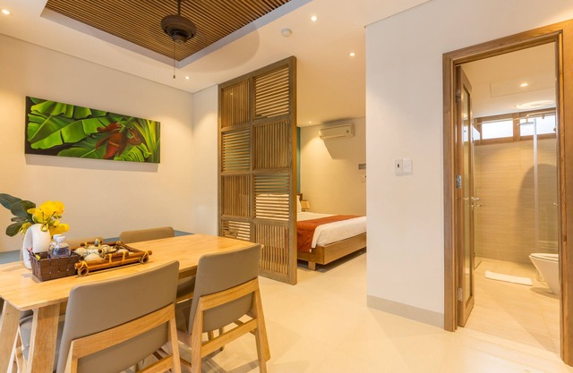 Estudio Tam House Deluxe con piscina, cocina y desayuno.