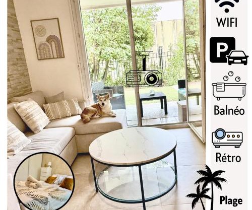Temple Luxe- Balnéo et Jardin, wifi, parking privé securisé
