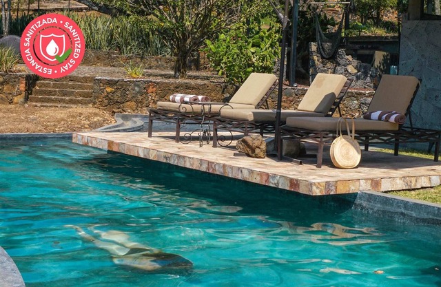 Rustic boutique suite in nature with bbq grill