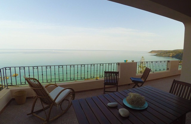 La terraza de la villa