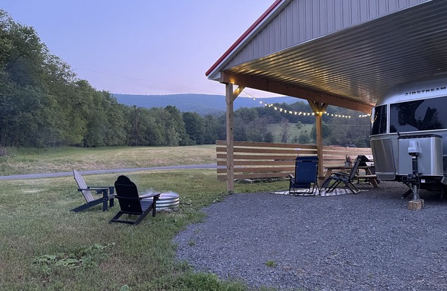 The Airstream Miss Pickle at Bearpen Mountain-seasonal rental