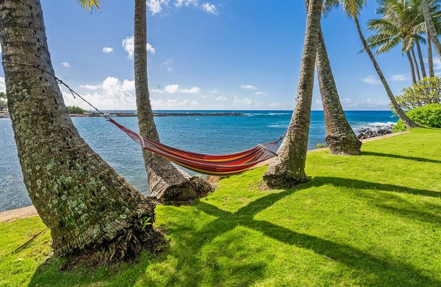 The Bay House at Kukuiula By Parrish Kauai: oceanfront, AC, privacy, tropical li