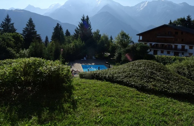 LA 1450m BETTEX Cerca de las pistas de 2 habitaciones 2/6 personas, salón con vistas al Mont Blanc