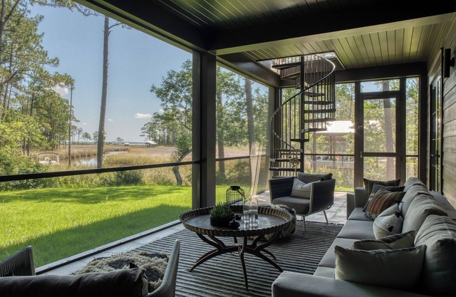 The Black Lotus | Designer Bayou Home w/ Boat Launch, Views + Events | Near Grayton Beach