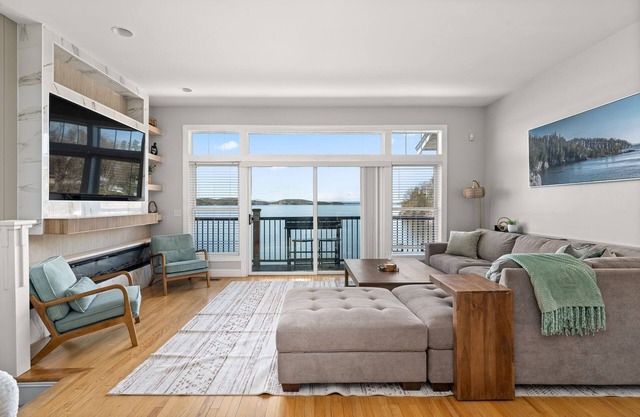 The Eastside ~ Modern Coastal Getaway w/ Pool, Private Beach, Sauna and Dock
