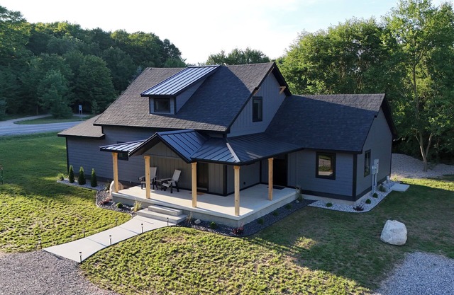 Modern Escape Near Crystal Mtn. & Lake MI Arcade Games, Outdoor Area & More!