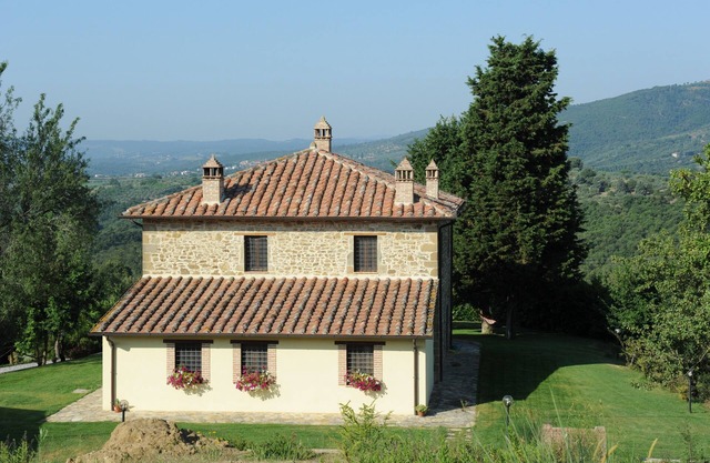 La casa de campo "vocabolo Poggio del Pero" se encuentra en Panicale