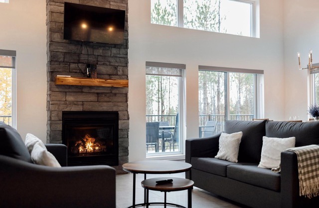 The Gibson & Spa and fireplace