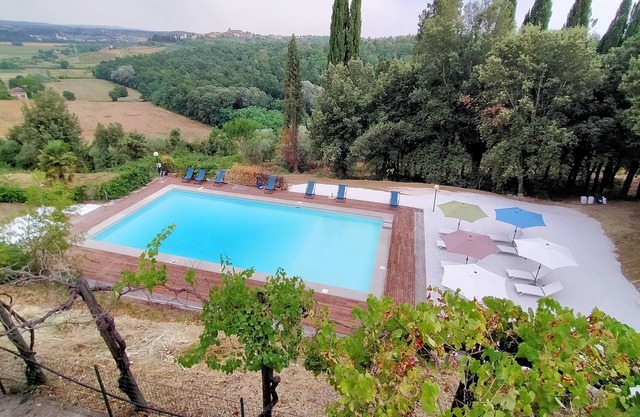 The hunter house is located in the grounds of the historic Villa Meleto estate.