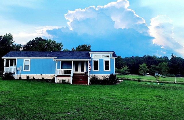 The Little Blue House + Friendly Farm Friends!