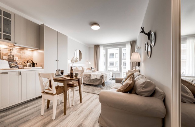 The new studio in Prague with Free parking +Netflix. Near O2 Arena, mall Harfa