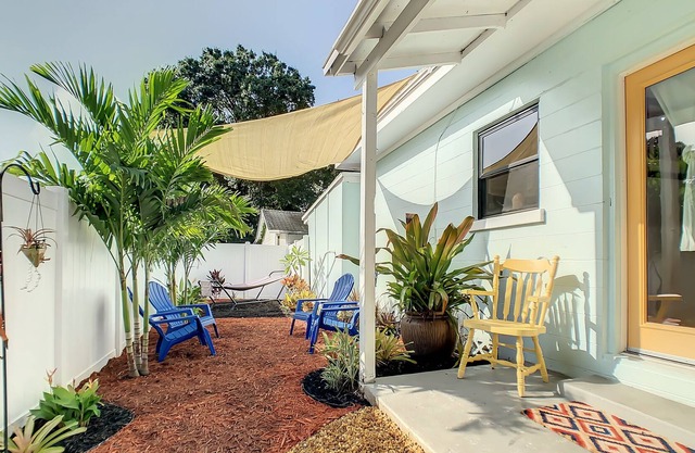 The Oasis: a tropical tiny home. Your secluded piece of paradise.