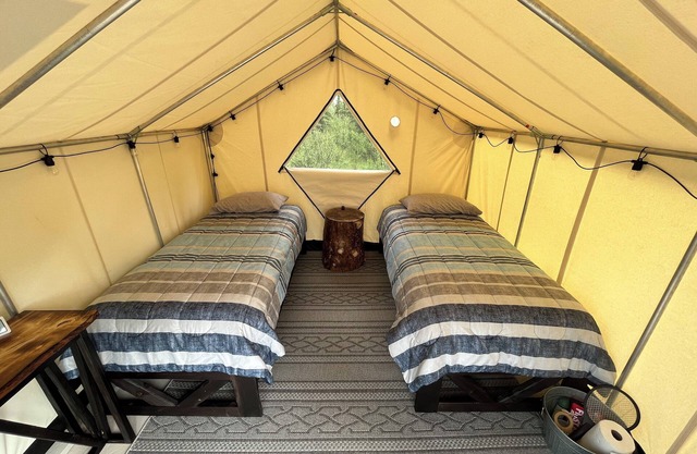 The Prospector Wall Tent at Stump Creek B&B