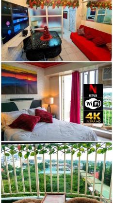 The Red Keep Condotel Tagaytay Cityland Prime Residences with 55in 4k TV & Netflix