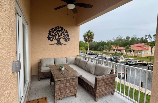 The River House with boat slip and kayaks