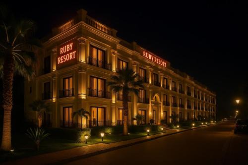 The Ruby Resort, Vrindavan # Prime Location # Luxury Rooms # Near Prem Mandir # Restaurant # Big Lawn # Big Parking # By Nandan Group #