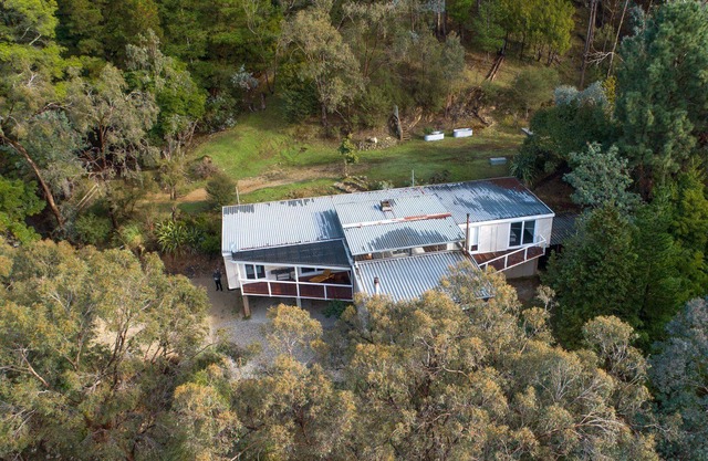 The Tree House retreat is beautifully secluded and elevated amongst the trees.
