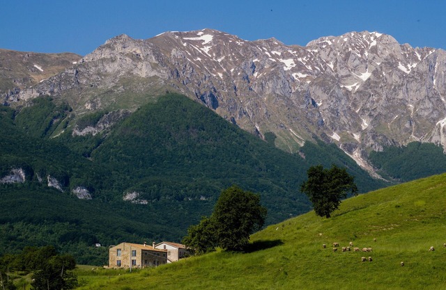 Villa de piedra italiana restaurada con amor con piscina e impresionantes vistas
