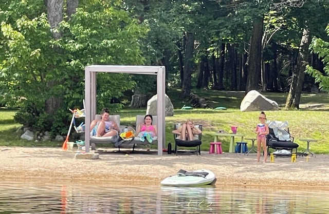 The ultimate lake front with beach, family fun getaway with endless activities!