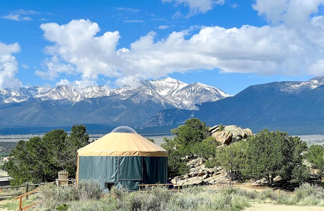 The Yurt is our newest lodging option and a guest favorite! The Yurt sleeps 1-4 with a queen bed and double sleeper sofa. A/C and heat for a comfortable year-round stay.