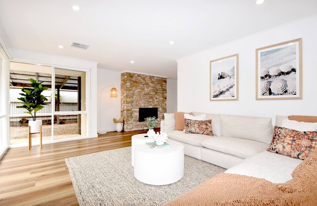 This fantastically positioned beach side home (sleeping 9-11 guests)